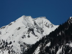 Der Berg Zwiesel (1782 m) von unseren Balkon in Bad Reichenhall aus gesehen.